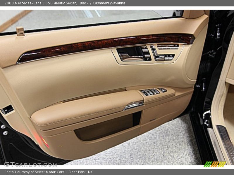 Black / Cashmere/Savanna 2008 Mercedes-Benz S 550 4Matic Sedan