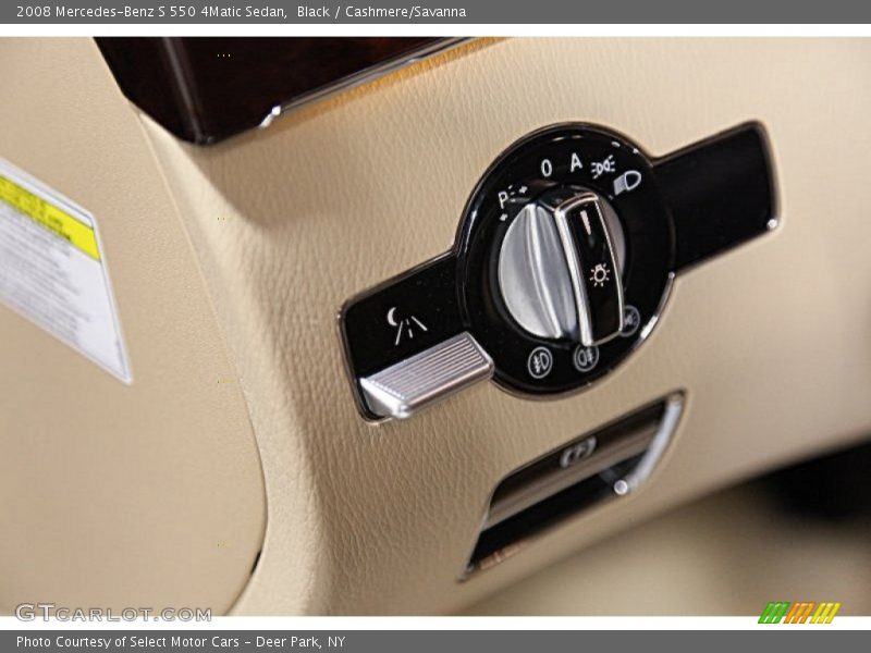 Black / Cashmere/Savanna 2008 Mercedes-Benz S 550 4Matic Sedan