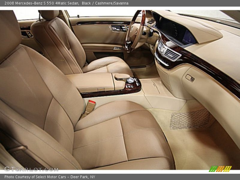 Black / Cashmere/Savanna 2008 Mercedes-Benz S 550 4Matic Sedan