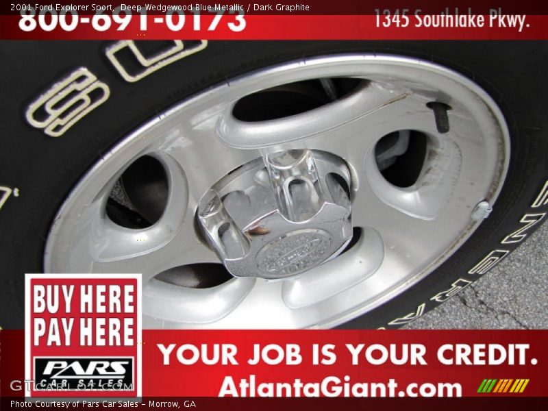 Deep Wedgewood Blue Metallic / Dark Graphite 2001 Ford Explorer Sport