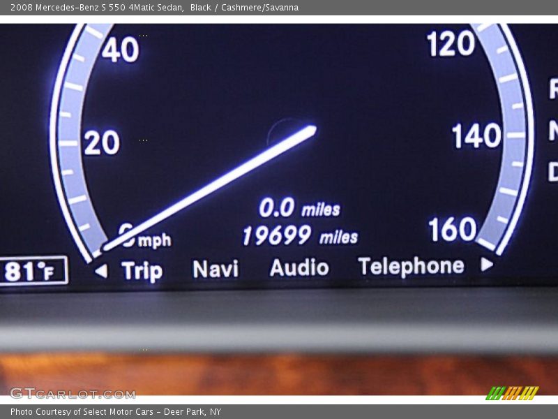 Black / Cashmere/Savanna 2008 Mercedes-Benz S 550 4Matic Sedan