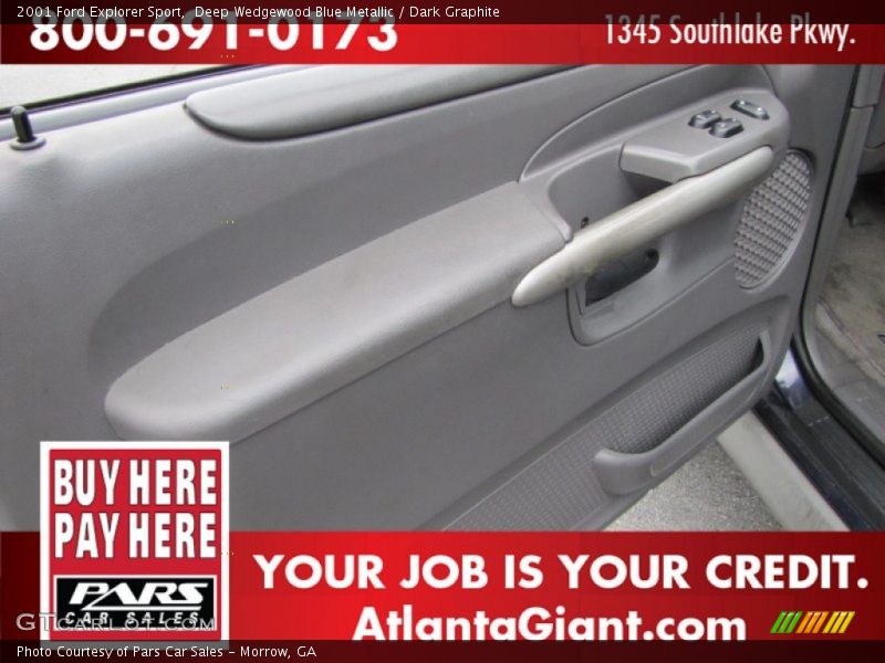 Deep Wedgewood Blue Metallic / Dark Graphite 2001 Ford Explorer Sport