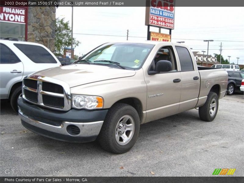 Light Almond Pearl / Taupe 2003 Dodge Ram 1500 ST Quad Cab
