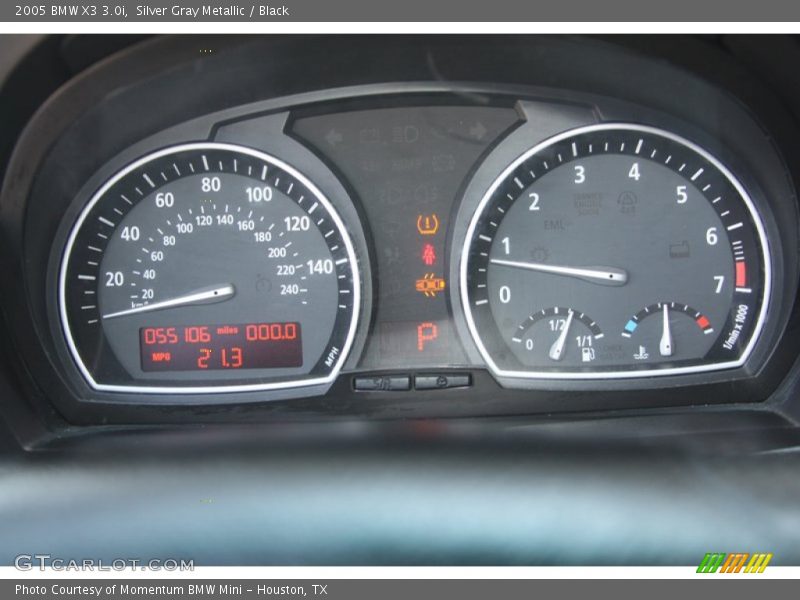 Silver Gray Metallic / Black 2005 BMW X3 3.0i