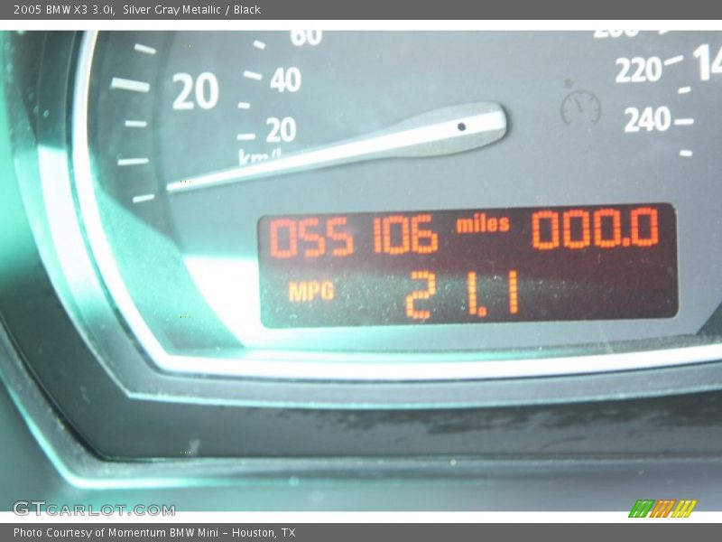 Silver Gray Metallic / Black 2005 BMW X3 3.0i
