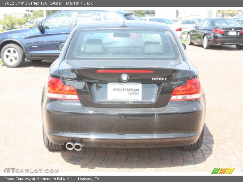 Jet Black / Black 2012 BMW 1 Series 128i Coupe