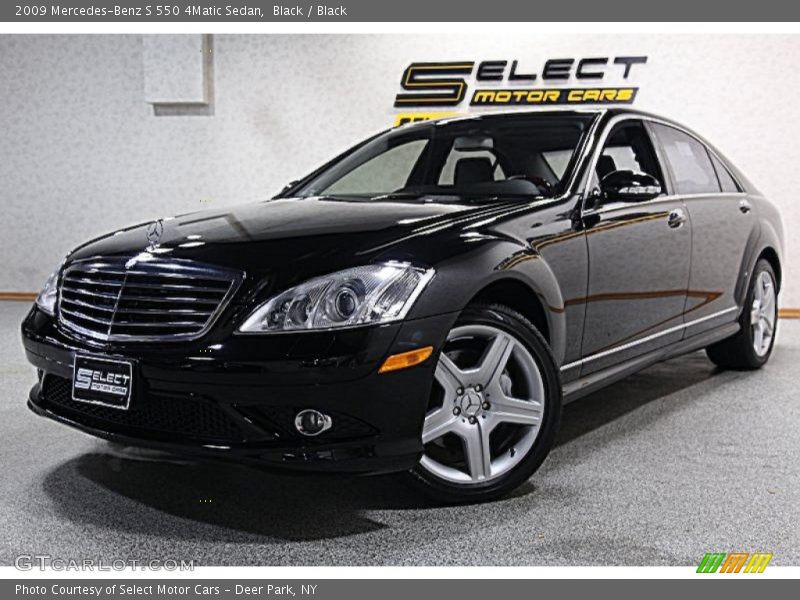Black / Black 2009 Mercedes-Benz S 550 4Matic Sedan
