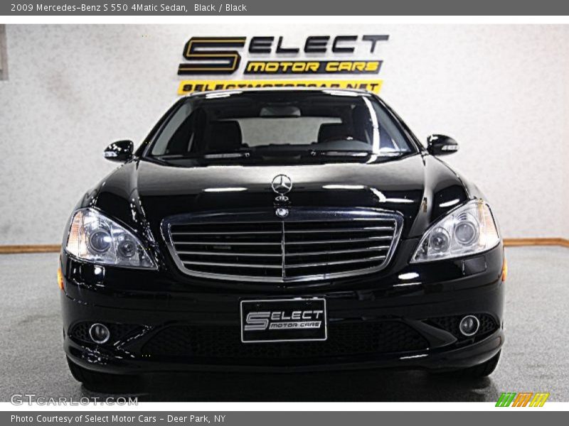Black / Black 2009 Mercedes-Benz S 550 4Matic Sedan