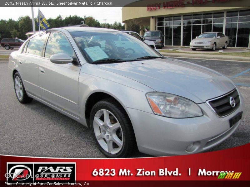 Sheer Silver Metallic / Charcoal 2003 Nissan Altima 3.5 SE