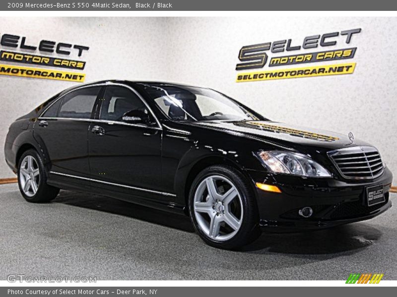 Black / Black 2009 Mercedes-Benz S 550 4Matic Sedan