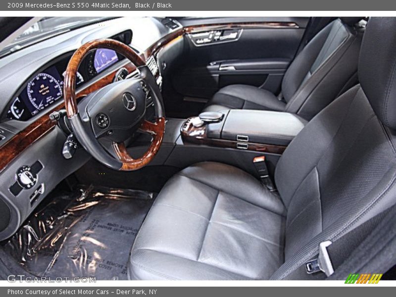 Black / Black 2009 Mercedes-Benz S 550 4Matic Sedan