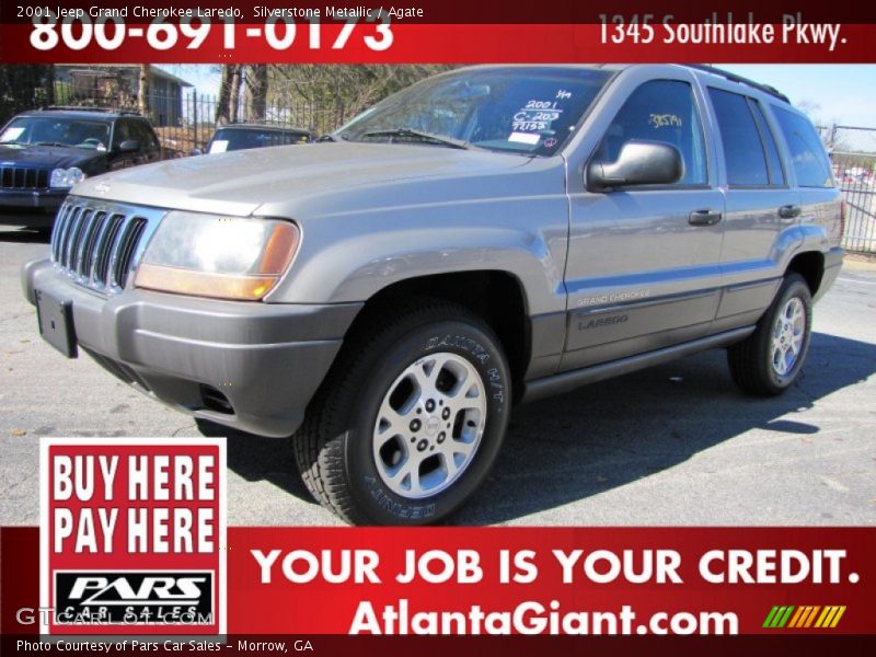Silverstone Metallic / Agate 2001 Jeep Grand Cherokee Laredo
