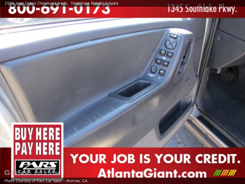 Silverstone Metallic / Agate 2001 Jeep Grand Cherokee Laredo