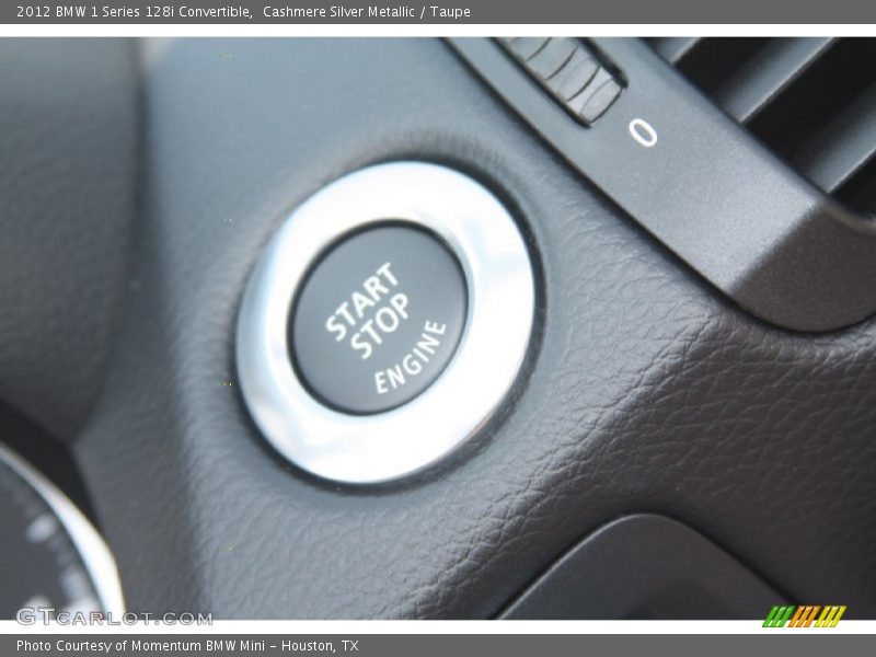 Cashmere Silver Metallic / Taupe 2012 BMW 1 Series 128i Convertible