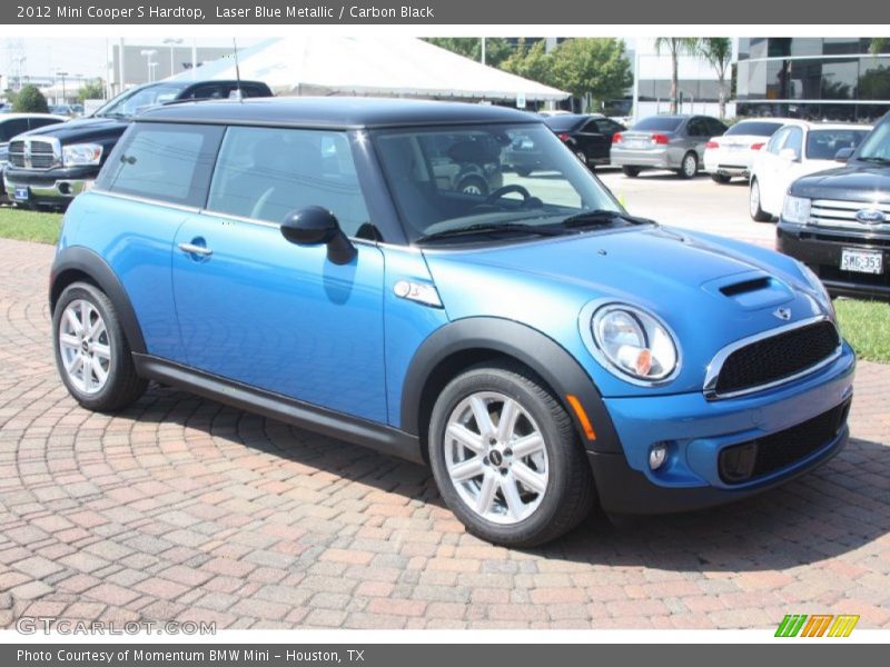 Laser Blue Metallic / Carbon Black 2012 Mini Cooper S Hardtop