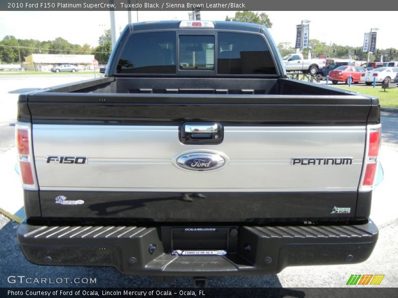 Tuxedo Black / Sienna Brown Leather/Black 2010 Ford F150 Platinum SuperCrew