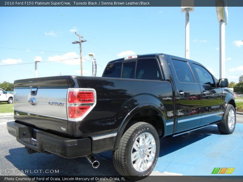 Tuxedo Black / Sienna Brown Leather/Black 2010 Ford F150 Platinum SuperCrew