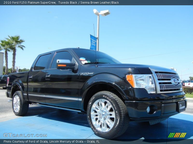 Tuxedo Black / Sienna Brown Leather/Black 2010 Ford F150 Platinum SuperCrew