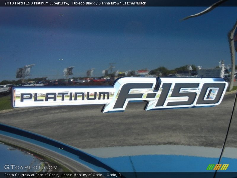 Tuxedo Black / Sienna Brown Leather/Black 2010 Ford F150 Platinum SuperCrew