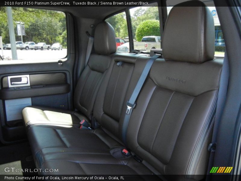 Tuxedo Black / Sienna Brown Leather/Black 2010 Ford F150 Platinum SuperCrew