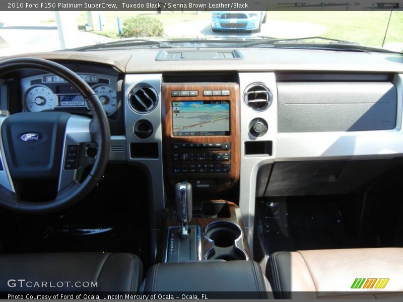 Tuxedo Black / Sienna Brown Leather/Black 2010 Ford F150 Platinum SuperCrew