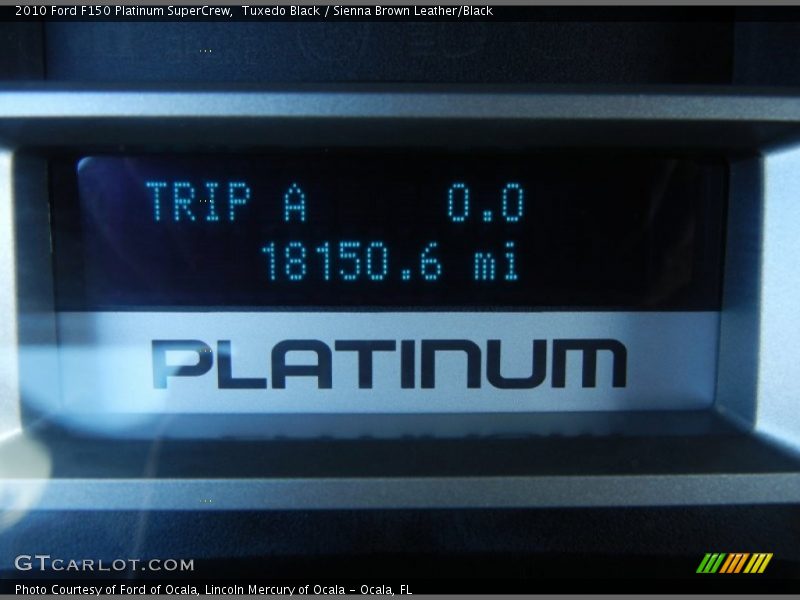 Tuxedo Black / Sienna Brown Leather/Black 2010 Ford F150 Platinum SuperCrew