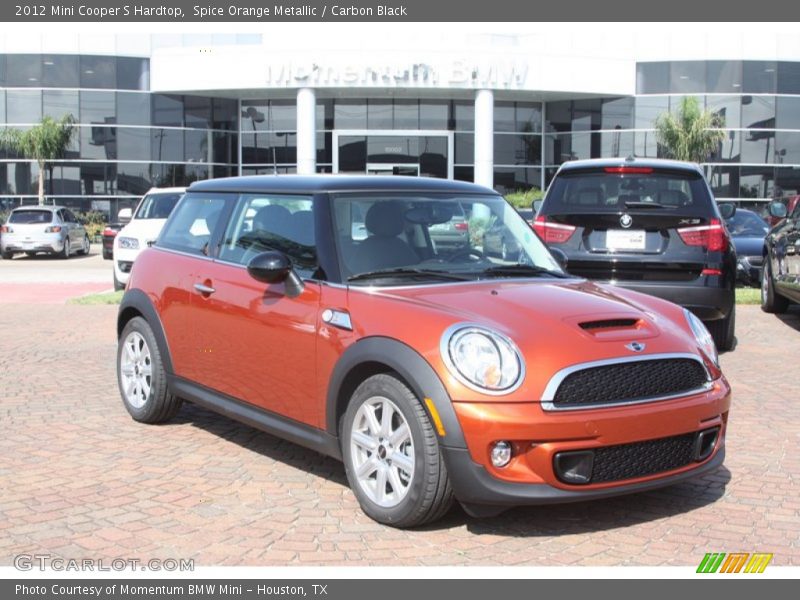 Spice Orange Metallic / Carbon Black 2012 Mini Cooper S Hardtop