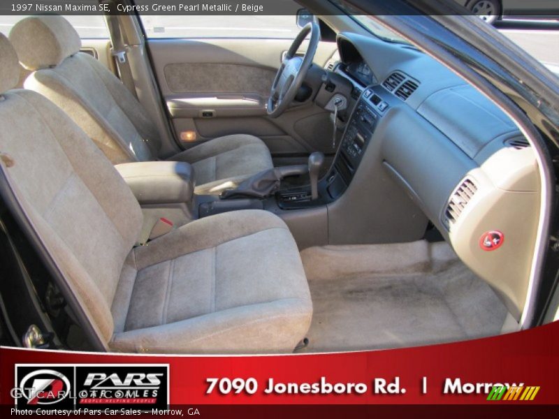 Cypress Green Pearl Metallic / Beige 1997 Nissan Maxima SE