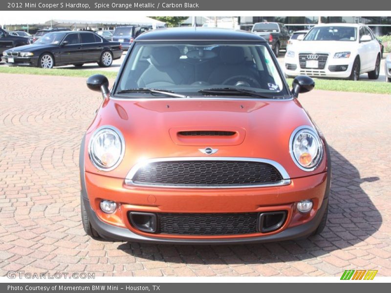 Spice Orange Metallic / Carbon Black 2012 Mini Cooper S Hardtop
