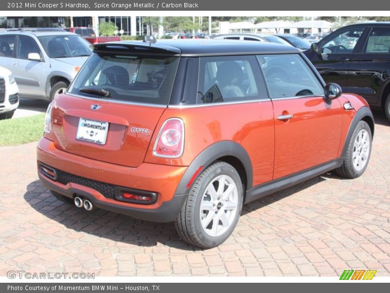 Spice Orange Metallic / Carbon Black 2012 Mini Cooper S Hardtop
