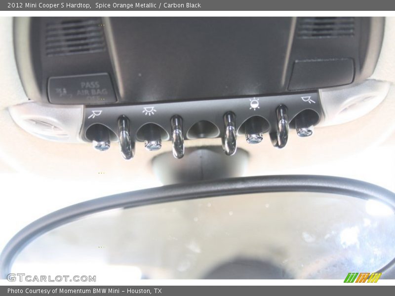 Spice Orange Metallic / Carbon Black 2012 Mini Cooper S Hardtop