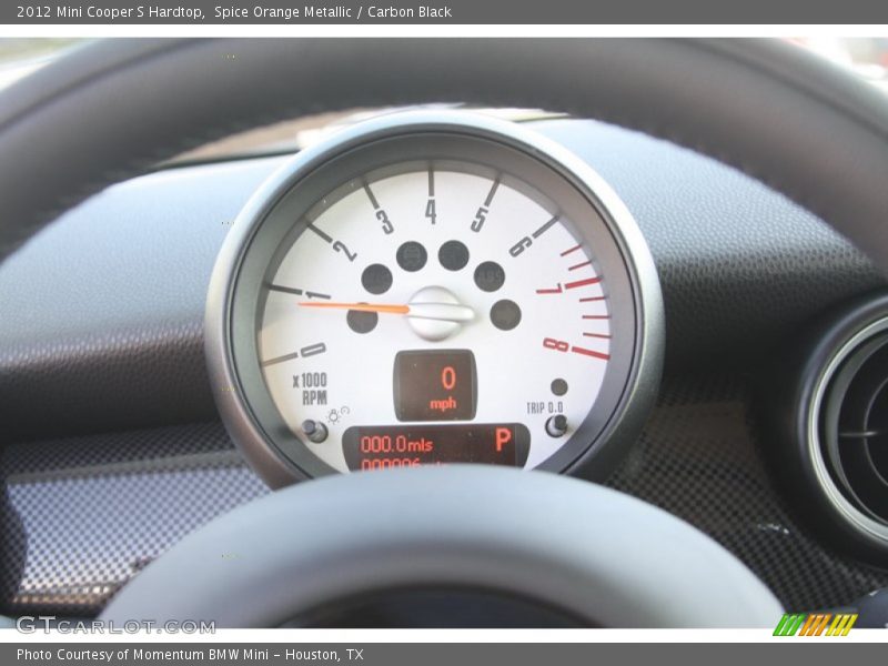 Spice Orange Metallic / Carbon Black 2012 Mini Cooper S Hardtop