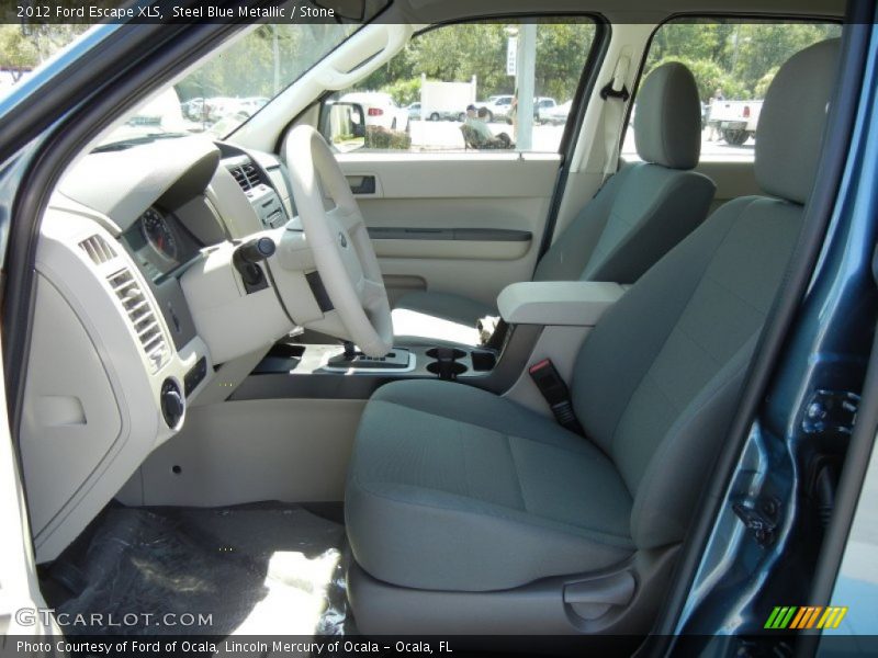 Steel Blue Metallic / Stone 2012 Ford Escape XLS
