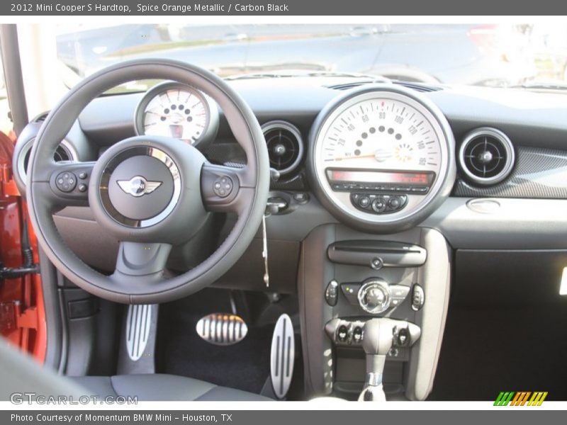 Spice Orange Metallic / Carbon Black 2012 Mini Cooper S Hardtop