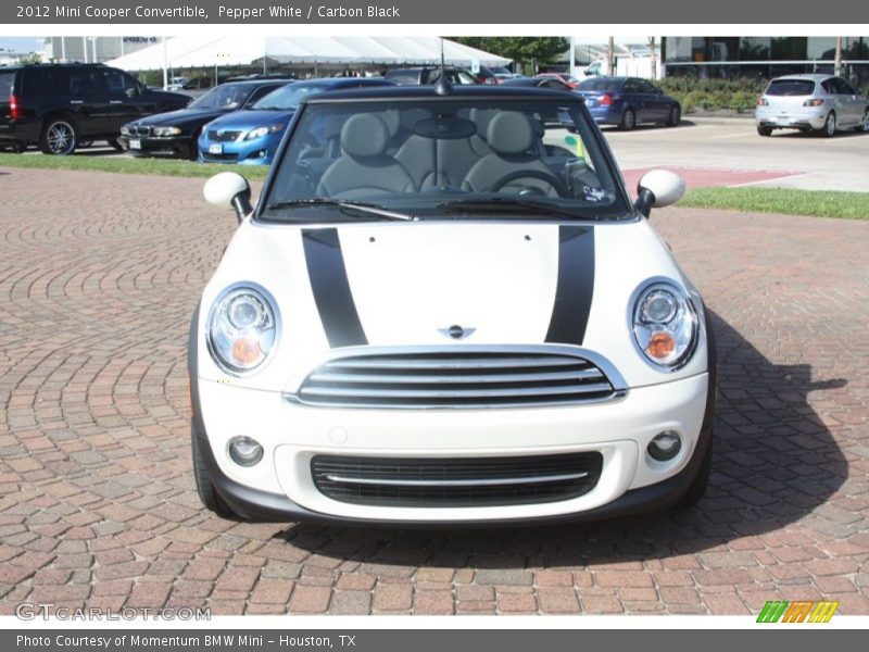 Pepper White / Carbon Black 2012 Mini Cooper Convertible