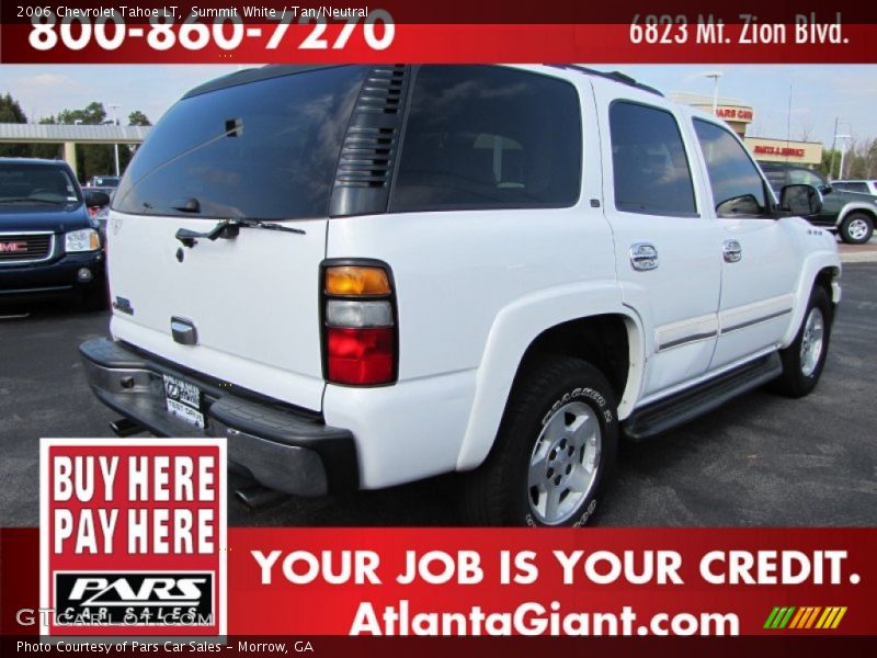 Summit White / Tan/Neutral 2006 Chevrolet Tahoe LT