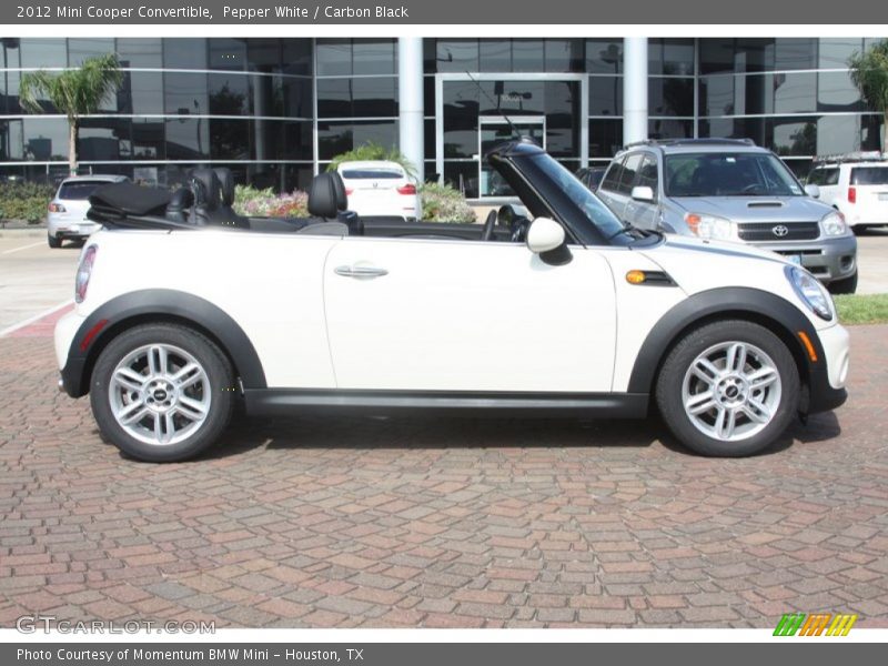 Pepper White / Carbon Black 2012 Mini Cooper Convertible