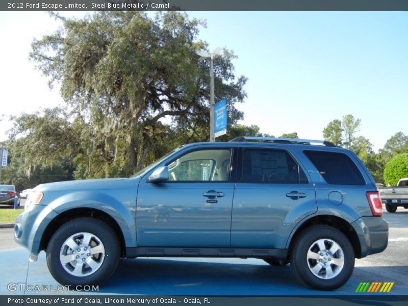 Steel Blue Metallic / Camel 2012 Ford Escape Limited