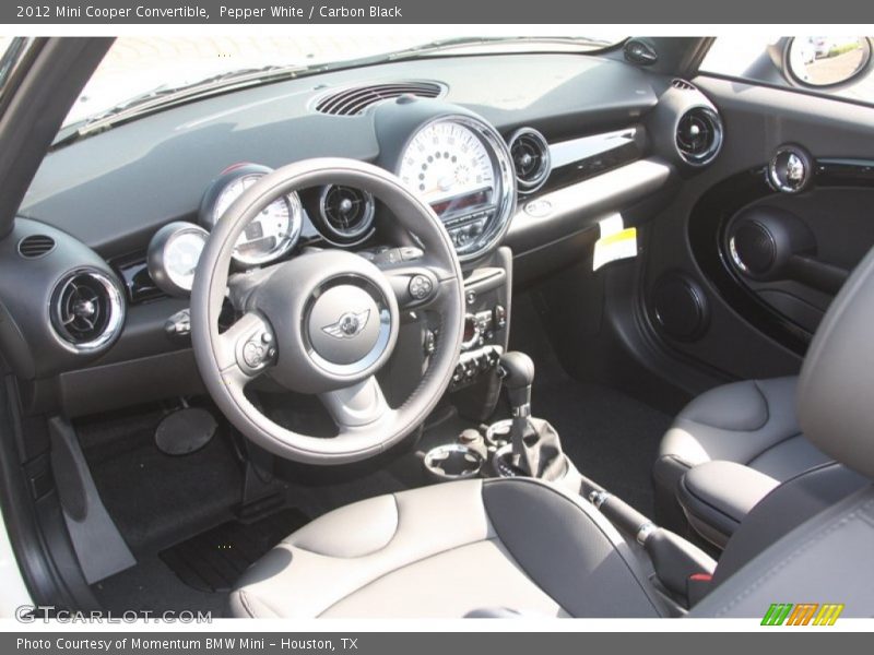 Pepper White / Carbon Black 2012 Mini Cooper Convertible