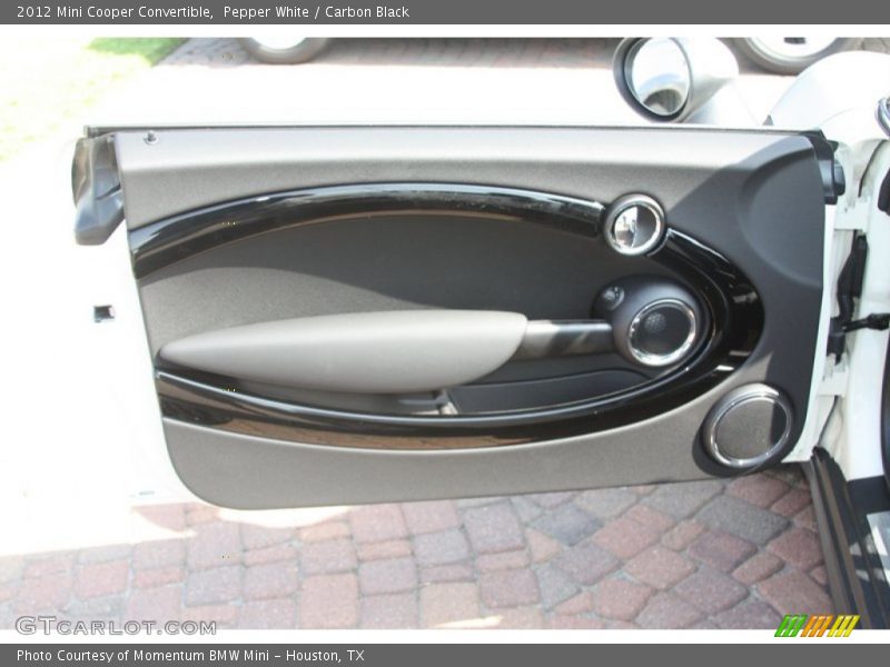 Pepper White / Carbon Black 2012 Mini Cooper Convertible