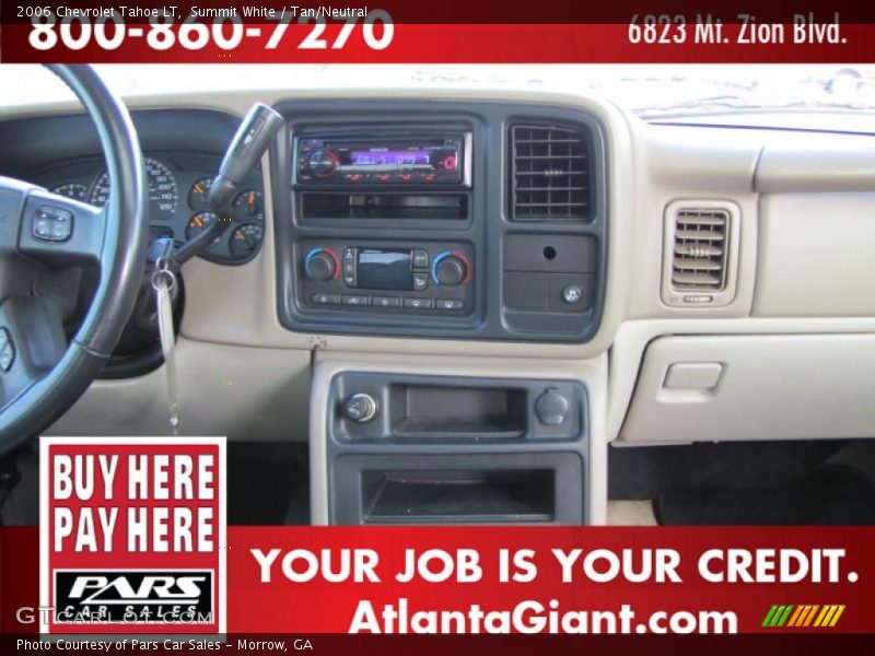 Summit White / Tan/Neutral 2006 Chevrolet Tahoe LT