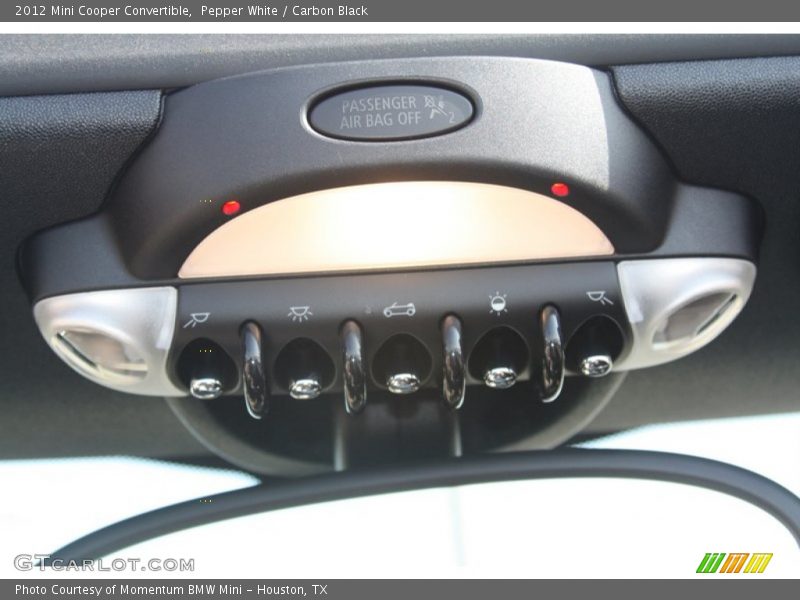 Pepper White / Carbon Black 2012 Mini Cooper Convertible