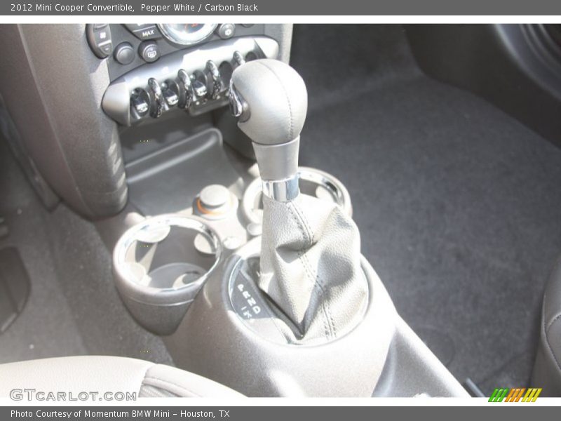 Pepper White / Carbon Black 2012 Mini Cooper Convertible