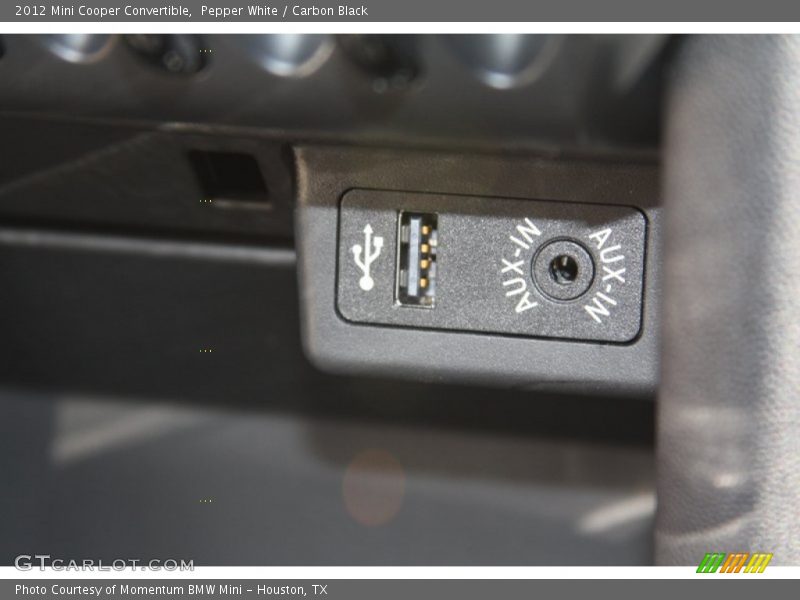 Pepper White / Carbon Black 2012 Mini Cooper Convertible