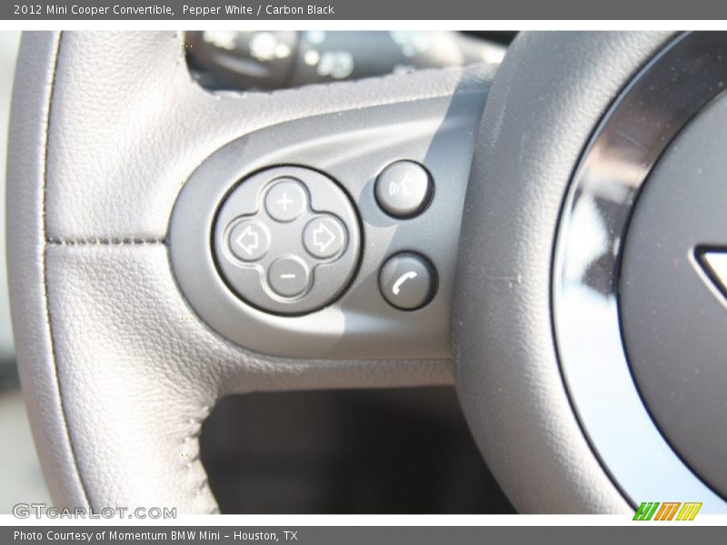 Pepper White / Carbon Black 2012 Mini Cooper Convertible