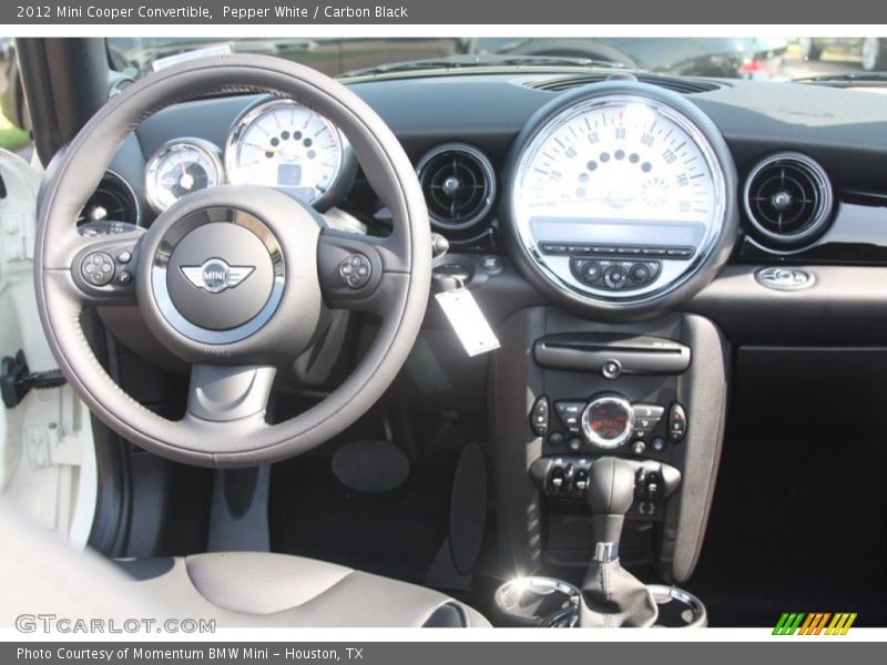 Pepper White / Carbon Black 2012 Mini Cooper Convertible