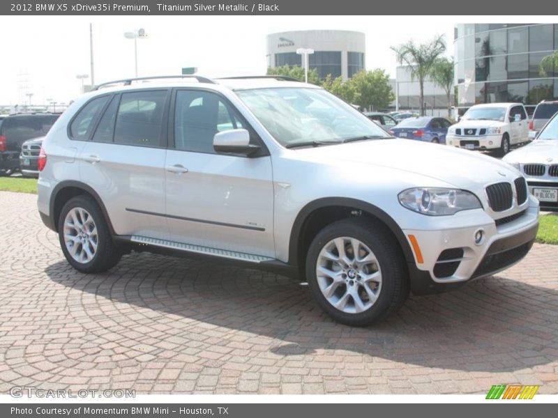 Titanium Silver Metallic / Black 2012 BMW X5 xDrive35i Premium