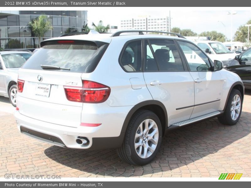 Titanium Silver Metallic / Black 2012 BMW X5 xDrive35i Premium