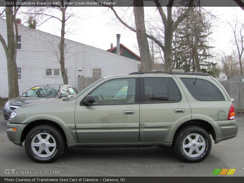Silver Green Metallic / Pewter 2003 Oldsmobile Bravada AWD