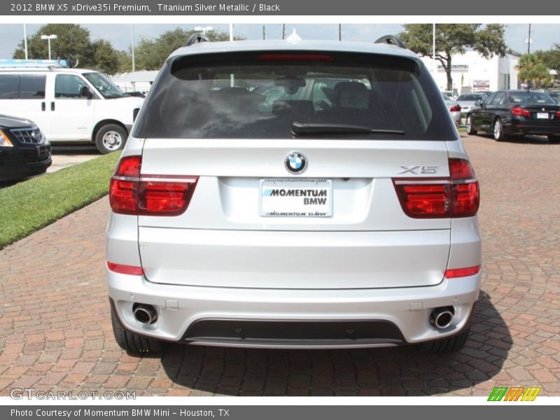 Titanium Silver Metallic / Black 2012 BMW X5 xDrive35i Premium